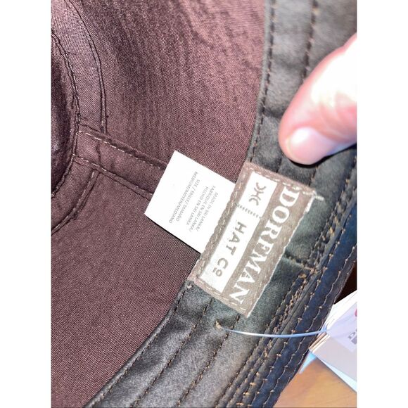 Dorfman Pacific M Weathered Brown Cotton Fedora Indiana Jones Hat - Picture 7 of 7